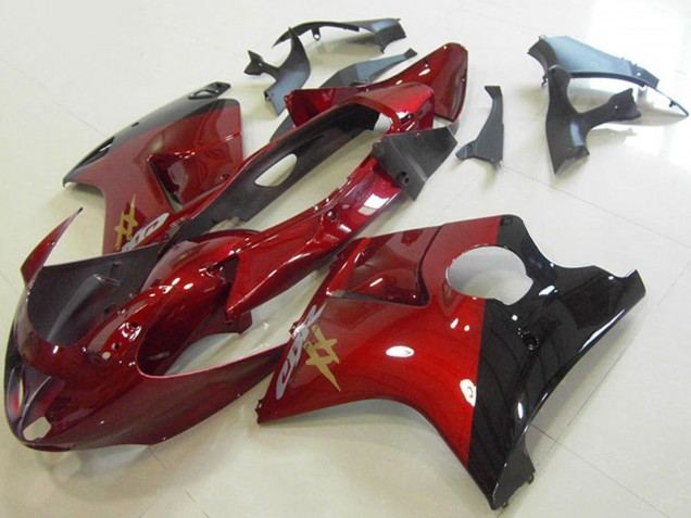 Carenados Moto Honda CBR1100XX Blackbird 1996-2007 - Rojo Caramelo Negro Brillante