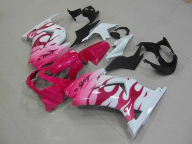 Carenados Moto Kawasaki ZX250R 2008-2012 - Blanco Rosa Llama