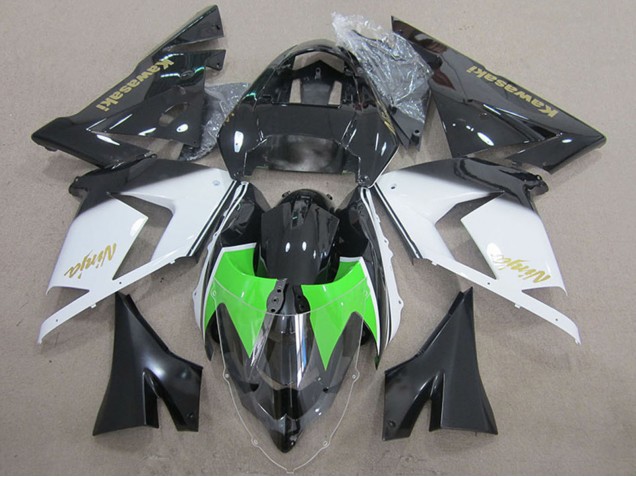 Carenados Moto Kawasaki ZX10R 2004-2005 - Negro Blanco Oro Ninja