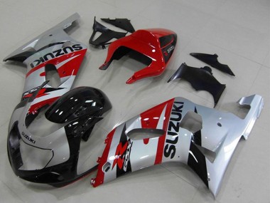 Carenados Moto Suzuki GSXR 750 2001-2003 - Rojo Plata Negro