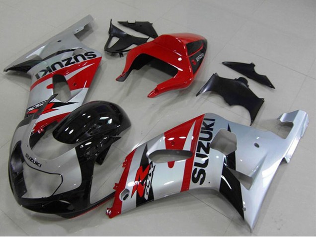 Carenados Moto Suzuki GSXR 750 2001-2003 - Rojo Plata Negro