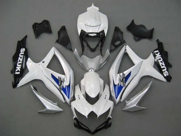 Carenados Moto Suzuki GSXR 750 2008-2010 - Blanco Plata Azul Negro