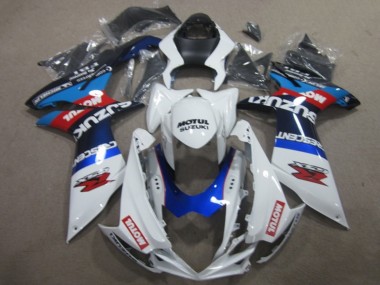 Carenados Moto Suzuki GSXR 750 2011-2024 - Blanco Azul Motul