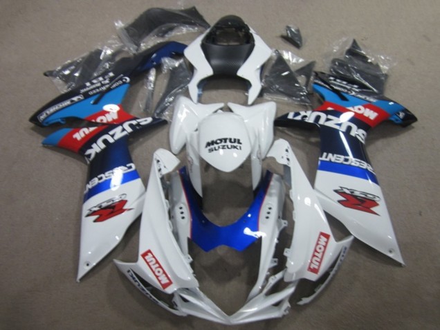 Carenados Moto Suzuki GSXR 750 2011-2024 - Blanco Azul Motul