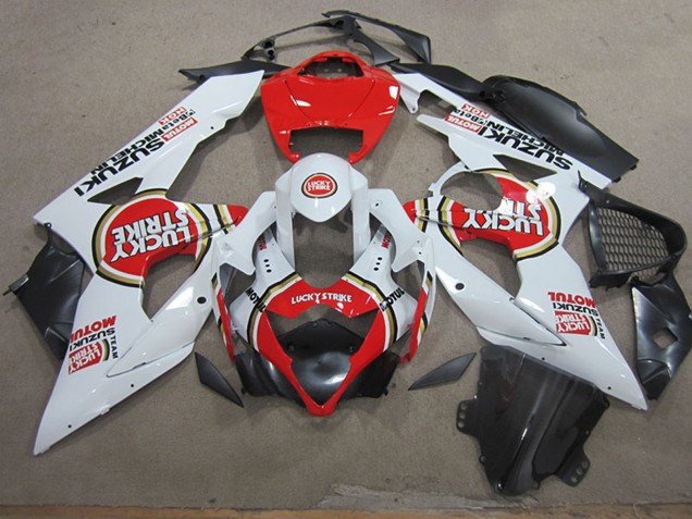 Carenados Moto Suzuki GSXR 1000 2005-2006 - Blanco Rojo Lucky Strike Motul