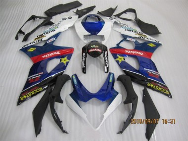 Carenados Moto Suzuki GSXR 1000 2005-2006 - Azul Blanco Rojo Negro Rockstar
