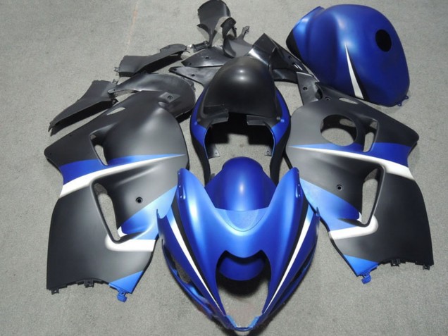 Carenados Moto Suzuki GSXR 1300 Hayabusa 1996-2007 - Azul Blanco Negro Mate