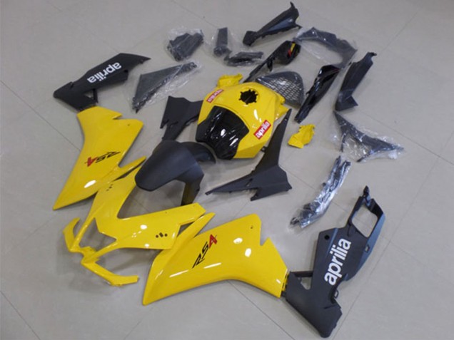 Carenado Moto Aprilia RS4 50 125 2012-2018 - Amarillo Negro Mate