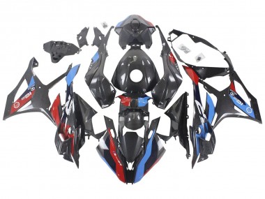 Carenados Moto BMW S1000RR 2023-2024 - Azul Rojo FibraCarbono