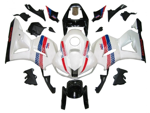 Kits Carenado Moto Honda CBR600RR 2013-2023 - Blanco Rojo Azul