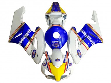 Carenados Moto Honda CBR1000RR 2004-2005 - Blanco Azul Amarillo Rothmans