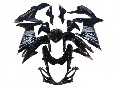 Carenados Moto Suzuki GSXR 600/750 2011-2024 - Negro Brillante Plata