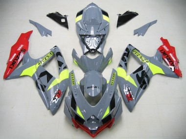 Carenados Moto GSXR750 K6 2006-2007 - Nardo Gris Neon Verde Rojo Ecstar