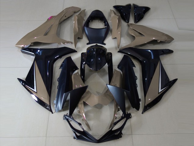 Marrón Brillante & Negro 11-24 GSXR 600-750 Carenado Moto Marrón Brillante & Negro 11-24 GSXR 600-750 Carenado Moto