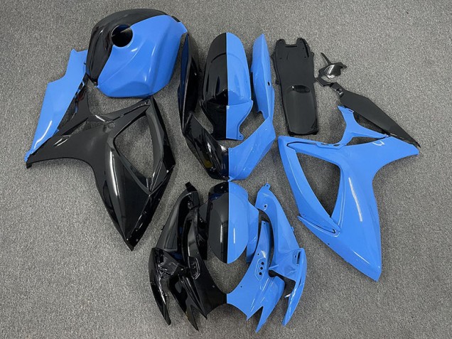 Mitad Azul & Negro 06-07 GSXR 600-750 Carenado Moto Mitad Azul & Negro 06-07 GSXR 600-750 Carenado Moto
