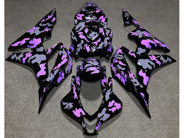 Morado & Gris Camuflaje 07-08 CBR600RR Carenado Moto Morado & Gris Camuflaje 07-08 CBR600RR Carenado Moto