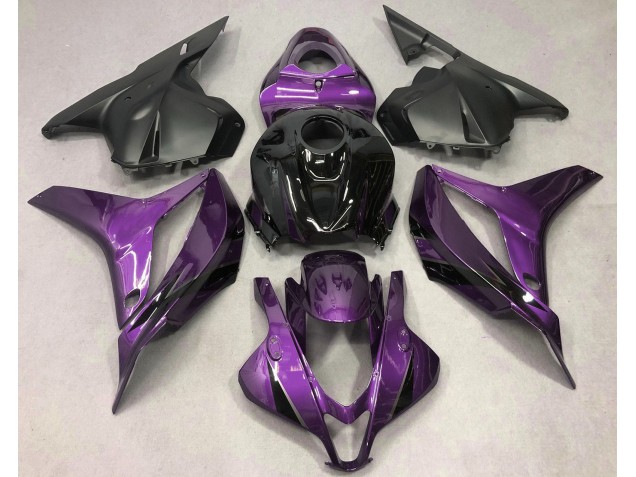 Morado Intenso Con Negro 09-12 CBR600RR Carenado Moto Morado Intenso Con Negro 09-12 CBR600RR Carenado Moto