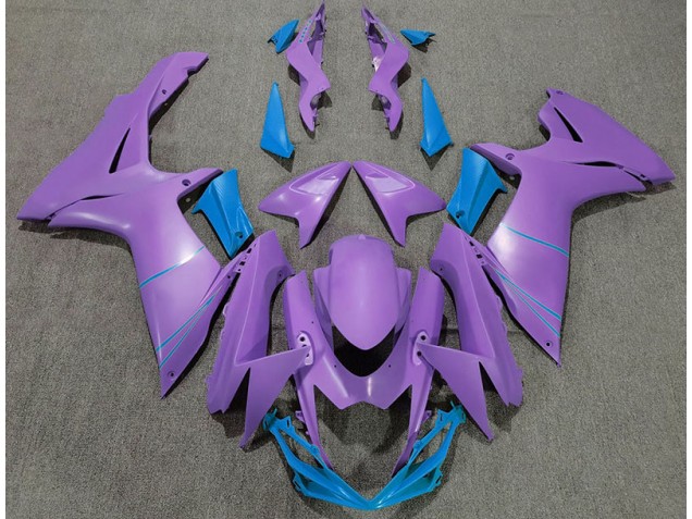 Morado Mate & Azul 11-24 GSXR 600-750 Carenado Moto Morado Mate & Azul 11-24 GSXR 600-750 Carenado Moto
