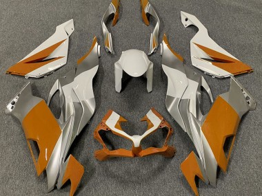 Naranja Blanco & Plata 19-23 ZX6R Carenado Moto