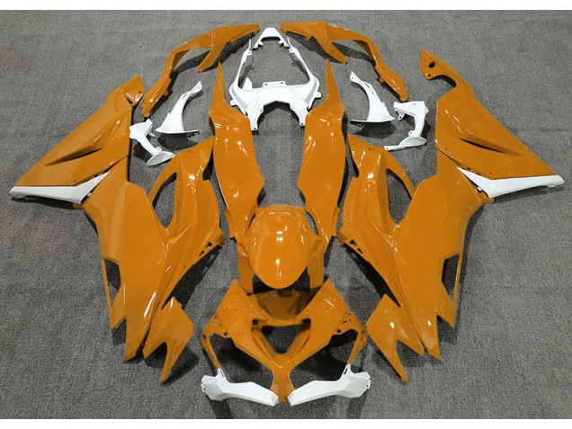 Naranja Brillante & Blanco 19-23 ZX6R Carenado Moto Naranja Brillante & Blanco 19-23 ZX6R Carenado Moto