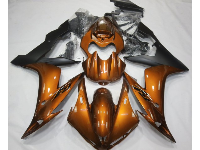 Naranja Brillante & Negro 04-06 R1 Carenado Moto Naranja Brillante & Negro 04-06 R1 Carenado Moto