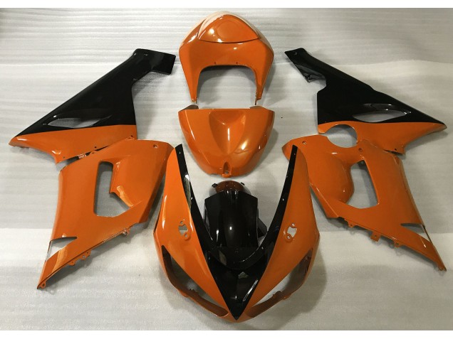 Naranja Brillante & Negro 05-06 ZX6R Carenado Moto Naranja Brillante & Negro 05-06 ZX6R Carenado Moto