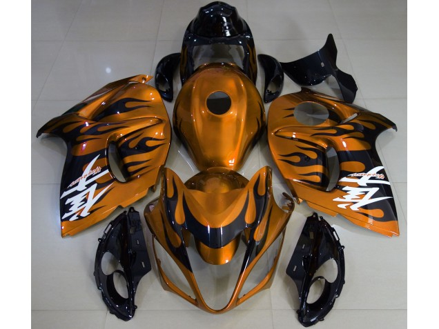 Naranja Brillante & Negro 08-20 GSXR 1300 Carenado Moto Naranja Brillante & Negro 08-20 GSXR 1300 Carenado Moto