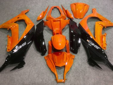 Naranja Brillante & Negro 16-19 ZX10R Carenado Moto