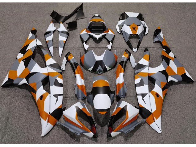 Naranja Camuflaje Llanura 08-16 R6 Carenado Moto Naranja Camuflaje Llanura 08-16 R6 Carenado Moto
