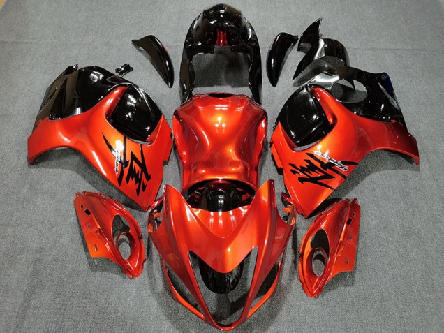 Naranja Caramelo & Negro Brillante 08-20 GSXR 1300 Carenado Moto Naranja Caramelo & Negro Brillante 08-20 GSXR 1300 Carenado Moto