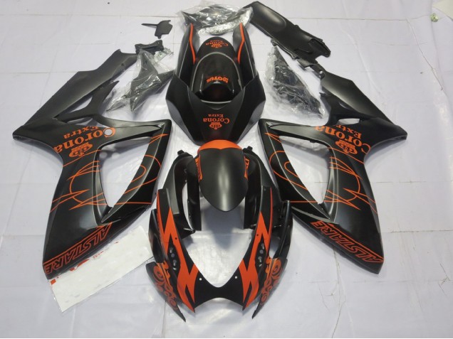 Naranja Mate 06-07 GSXR 600-750 Carenado Moto Naranja Mate 06-07 GSXR 600-750 Carenado Moto