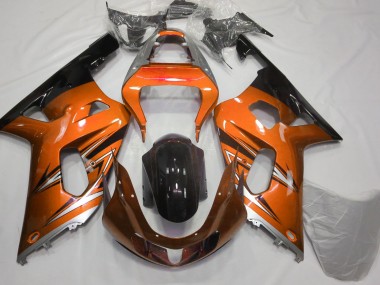 Naranja & Plata 01-03 GSXR 600-750 Carenado Moto