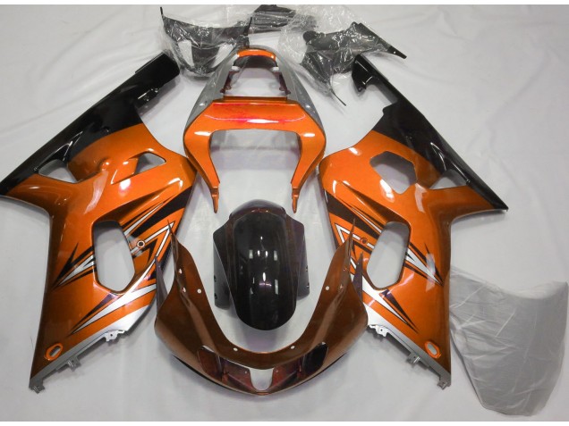 Naranja & Plata 01-03 GSXR 600-750 Carenado Moto Naranja & Plata 01-03 GSXR 600-750 Carenado Moto