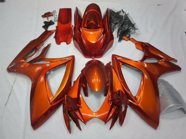 Naranja Quemada 06-07 GSXR 600-750 Carenado Moto Naranja Quemada 06-07 GSXR 600-750 Carenado Moto