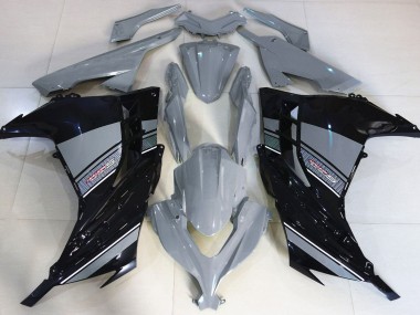 Nardo Gris & Negro 13-18 Ninja 300 Carenado Moto