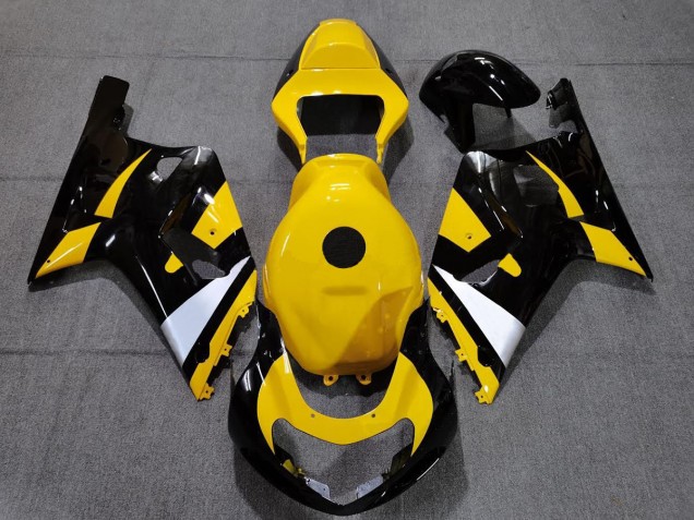 Negro & Amarillo 01-03 GSXR 600-750 Carenado Moto Negro & Amarillo 01-03 GSXR 600-750 Carenado Moto