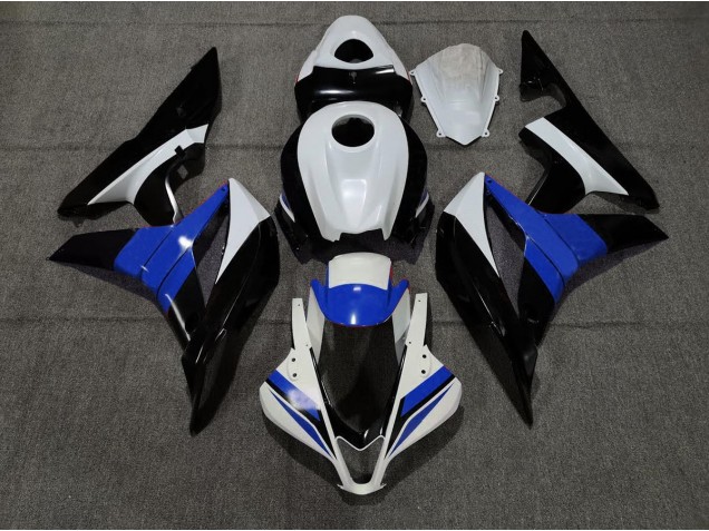 Negro Blanco & Azul 07-08 CBR600RR Carenado Moto Negro Blanco & Azul 07-08 CBR600RR Carenado Moto