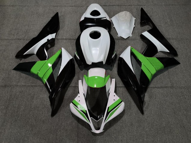 Negro Blanco & Verde 07-08 CBR600RR Carenado Moto Negro Blanco & Verde 07-08 CBR600RR Carenado Moto