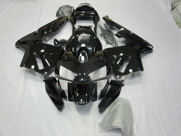 Negro Brillante 03-04 CBR600RR Carenado Moto Negro Brillante 03-04 CBR600RR Carenado Moto