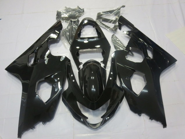 Negro Brillante 04-05 GSXR 600-750 Carenado Moto Negro Brillante 04-05 GSXR 600-750 Carenado Moto