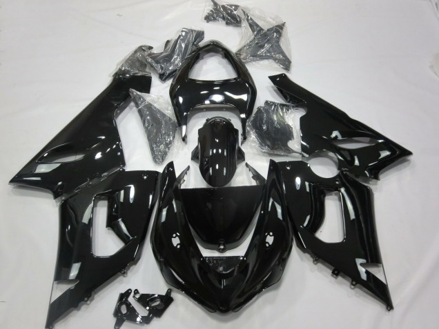 Negro Brillante 05-06 ZX6R Carenado Moto Negro Brillante 05-06 ZX6R Carenado Moto