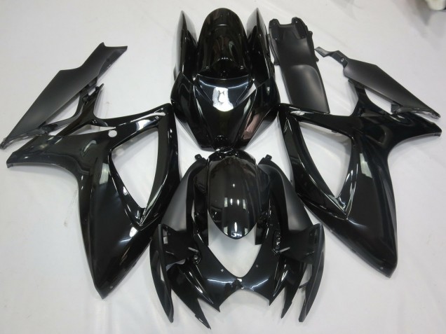 Negro Brillante 06-07 GSXR 600-750 Carenado Moto Negro Brillante 06-07 GSXR 600-750 Carenado Moto