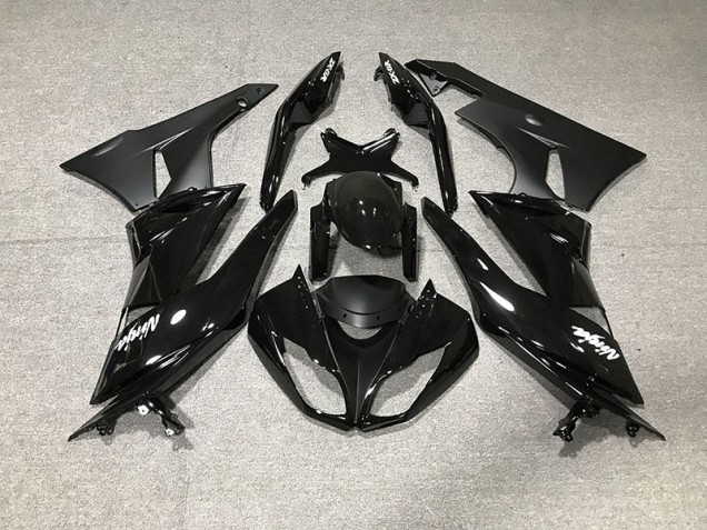 Negro Brillante 09-12 ZX6R Carenado Moto Negro Brillante 09-12 ZX6R Carenado Moto