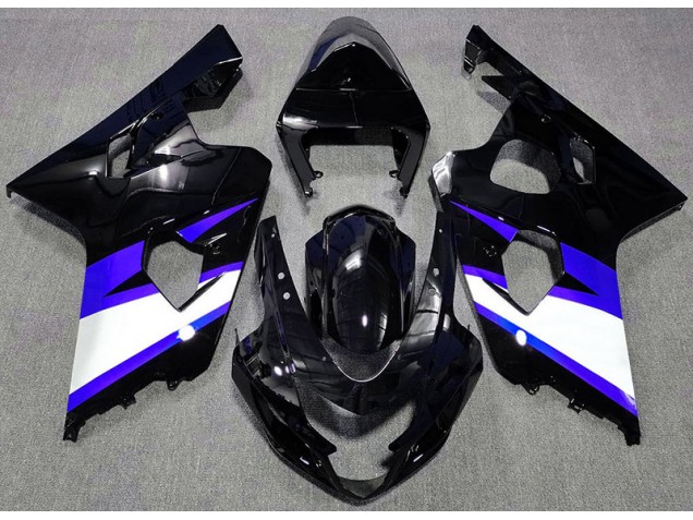 Negro Brillante & Azul 04-05 GSXR 600-750 Carenado Moto