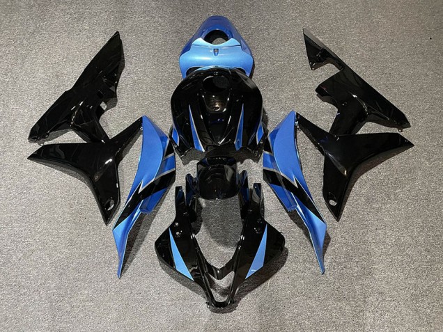 Negro Brillante & Azul Claro 07-08 CBR600RR Carenado Moto Negro Brillante & Azul Claro 07-08 CBR600RR Carenado Moto