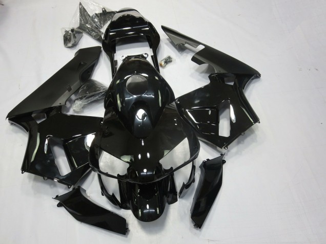 Negro Brillante & Mate 03-04 CBR600RR Carenado Moto Negro Brillante & Mate 03-04 CBR600RR Carenado Moto