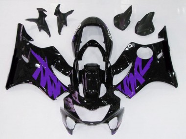 Negro Brillante & Morado 99-00 CBR600 F4 Carenado Moto