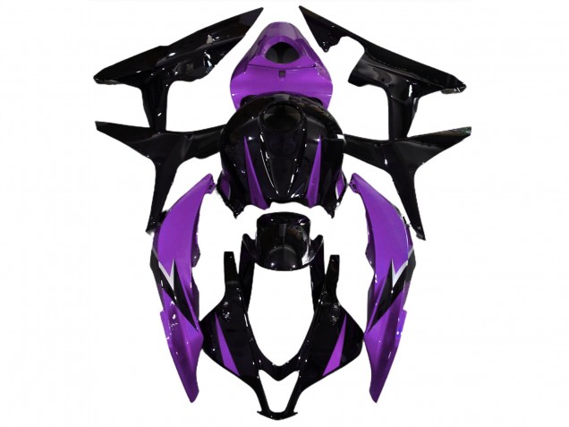 Negro Brillante & Morado 07-08 CBR600RR Carenado Moto Negro Brillante & Morado 07-08 CBR600RR Carenado Moto