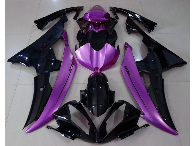 Negro Brillante & Morado Rosa 08-16 R6 Carenado Moto Negro Brillante & Morado Rosa 08-16 R6 Carenado Moto