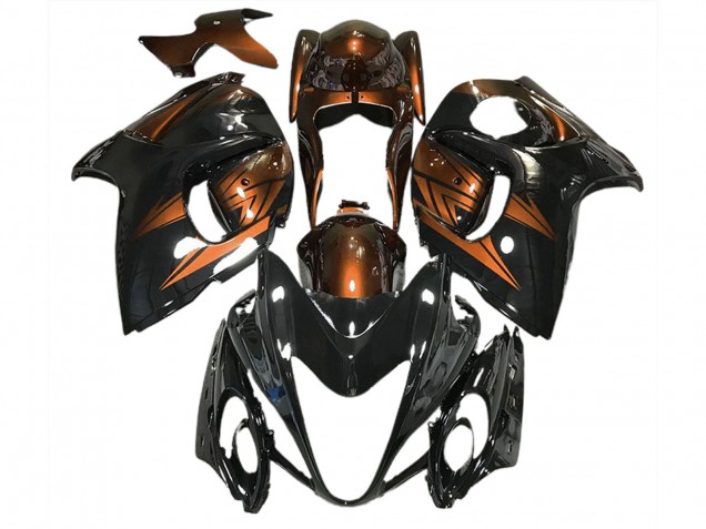 Negro Brillante & Naranja Intenso 08-20 GSXR 1300 Carenado Moto